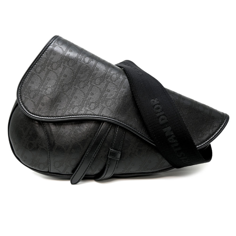 Christian Dior Dior Saddle Bag Oblique Galaxy Trotter Women's Shoulder 1ADP00...